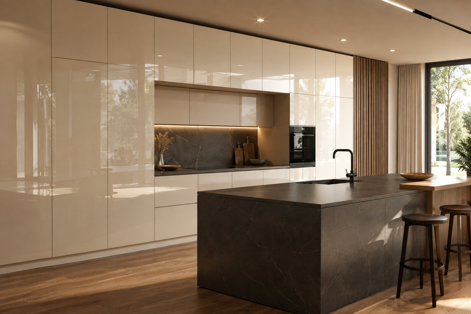 LUXE yüzeyli temsili çağdaş mutfak